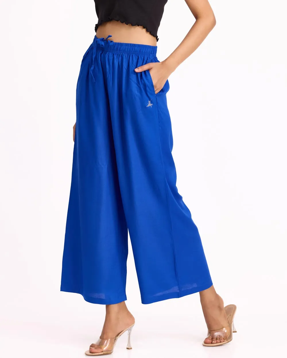 Women Royal Blue Palazzos