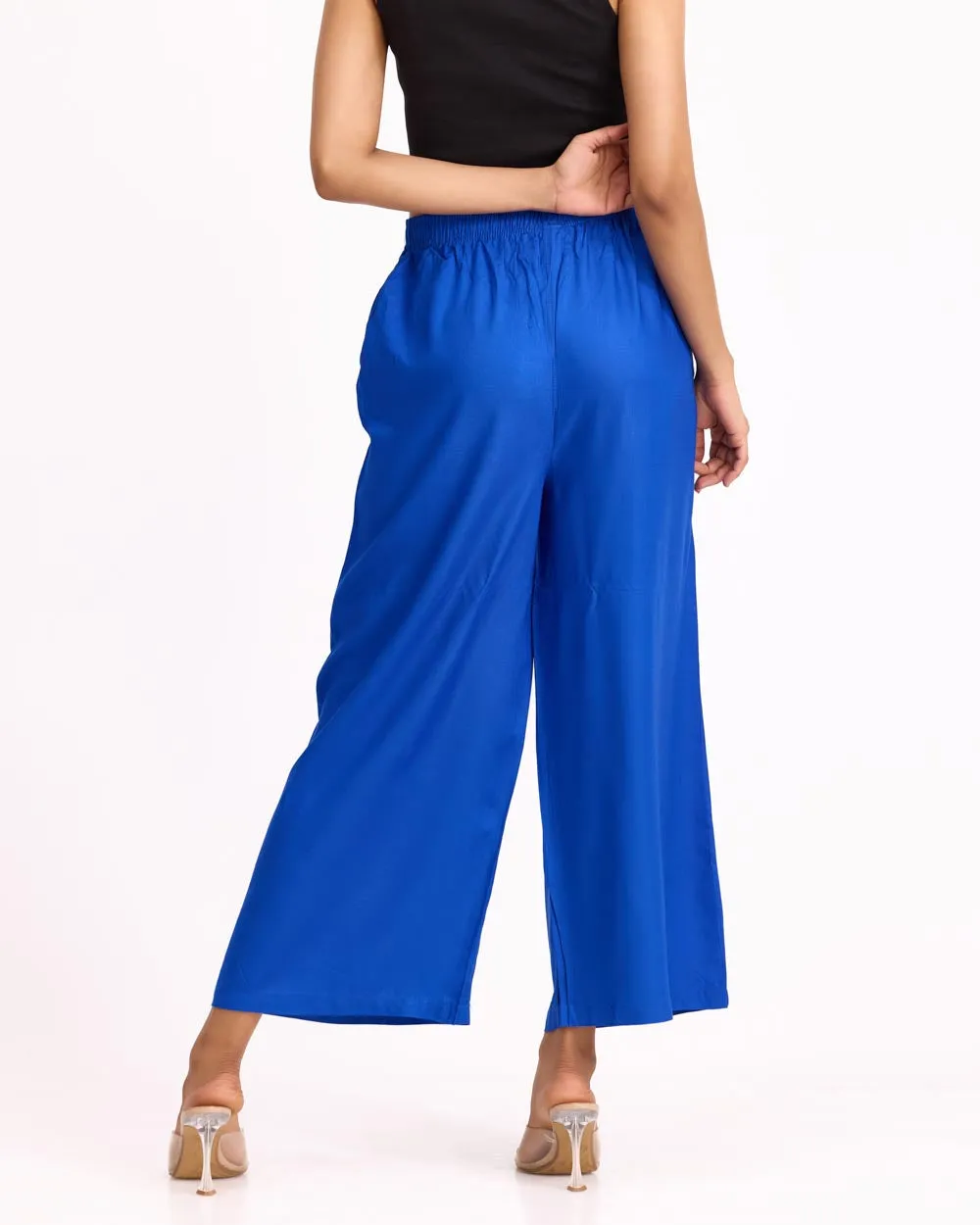 Women Royal Blue Palazzos