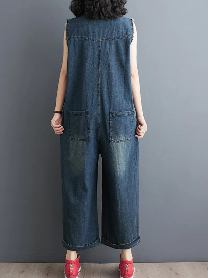 Women's Durability and Comfort Pockets Overalls Dungarees