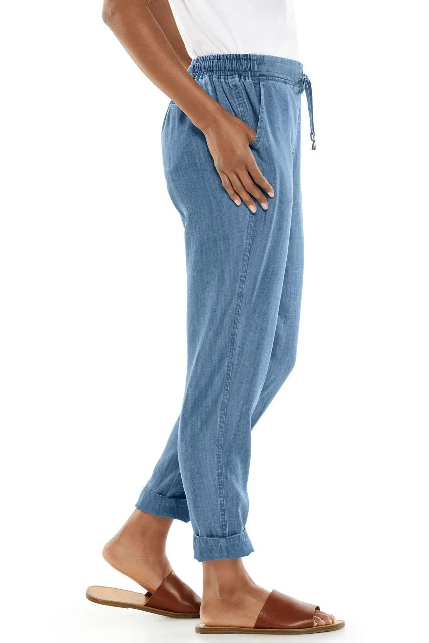 Women's Enclave Weekend Pants  |  Light Indigo Chambray