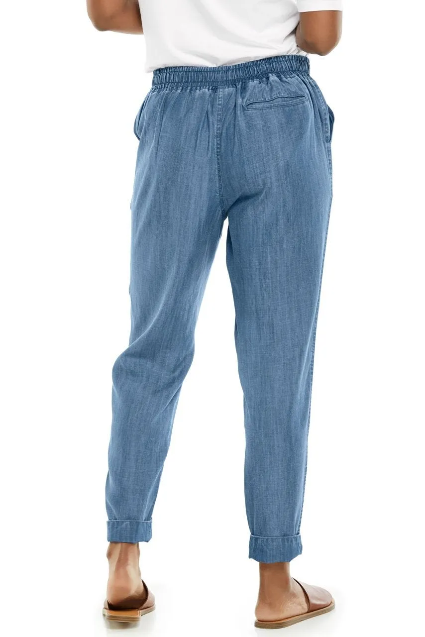 Women's Enclave Weekend Pants  |  Light Indigo Chambray